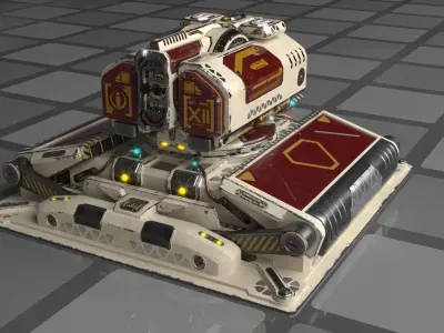 Imperial Medium Railgun 3D model