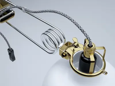 Ranarp Wall Clamp Spotlight 3D model