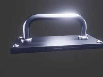 Mechanical Door Handle  3D Model Low-poly 3D model
