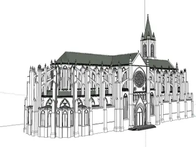 Architecture-Religion-God-Culture-Temple-0117 cathedral 3D model