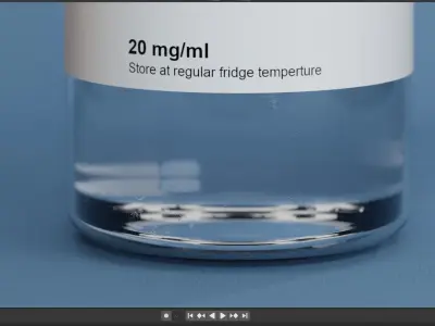 COVID19 Vaccine bottle 3D model