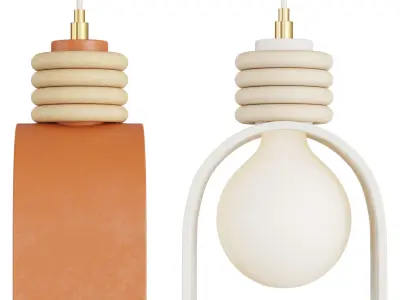 LUNAR PENDANT SIN - Hanging lamp 3D model