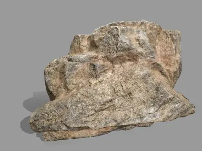 Rock Set Low-poly 3D model