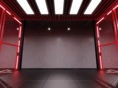 Neon Urban Room 3 3D model