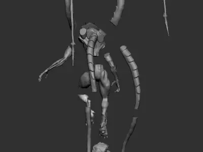 Love Death and Robots Khanivore Statue 3D print model