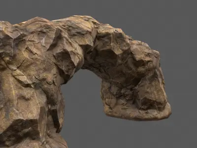 Rocks model rock formation Low-poly 3D model