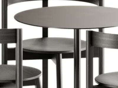 L5 JAZZ Chair By LOEHR design and Neu Round Table by Hay 3D model