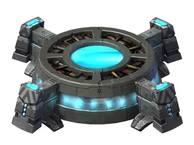 Moon - Air Supply Station 01 3D model