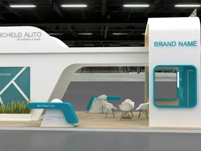 3d exhibition stand 3D model