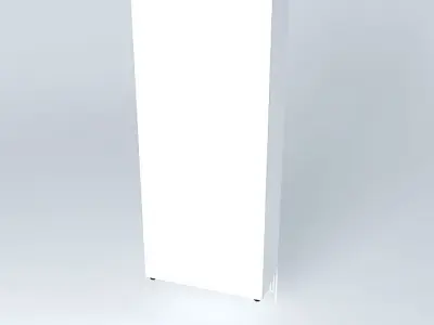 PANELLED DOORS CABINET 900x450x2090mm Free 3D model