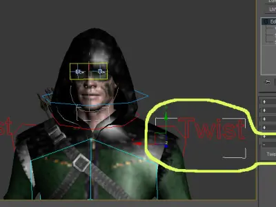 Arrow 3D Rigged Low-poly 3D model