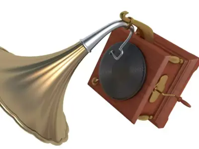 Gramophone 3D model