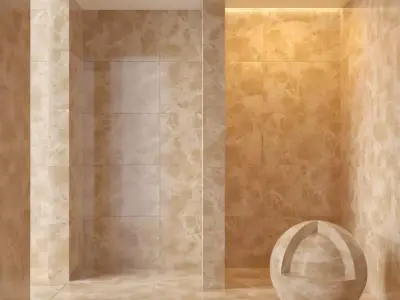 Marble wall 247 3D model