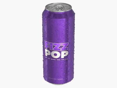  Standard Soda Can With Droplets 500ml V2 