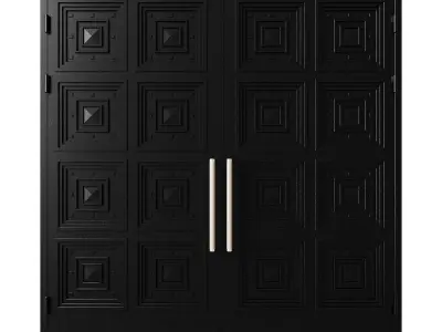 Gate black loft 017 3D model
