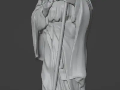 Saint Joachim Sculpture 3D print model