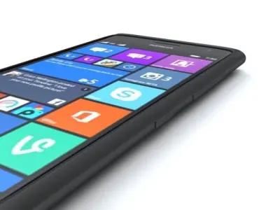 Nokia Lumia 730 Black 3D model