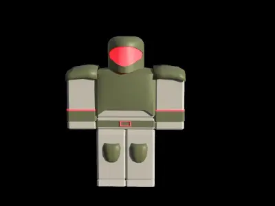 Roblox sci fi soldier Low-poly 3D model