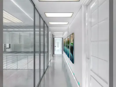 Dental clinic design Low-poly 3D model