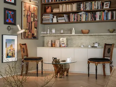     villa interior scenes 3D model purchase