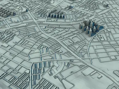 Daejeon City South Korea 3D print model