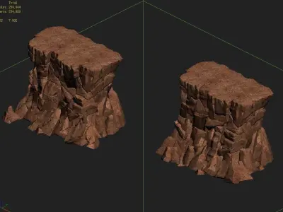 Sennard - Cliff 01 3D model
