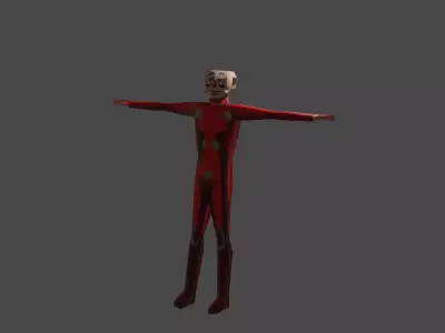 Peter Chung 007 Great Britain 3d model Low-poly 3D model