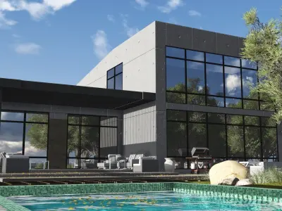 Modern Building-H1 3D model