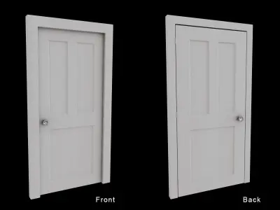 Door Collection - front and back 3D model