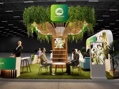 3D Exhibition Stand Booth Design 6x6m 3D model