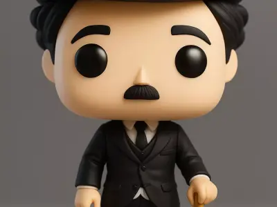 Funko Pop Charlie Chaplin Vinyl Figure 3D print model
