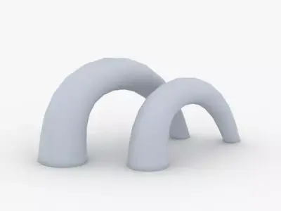 1376 - Table Lamp Low-poly 3D model