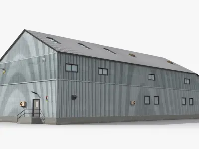 Factory x12 Low-poly 3D model purchase