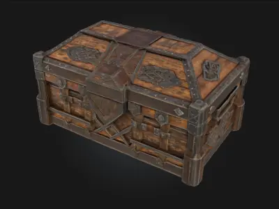 Ancient Treasure Chest  Vault of Forgotten Riches 3D model