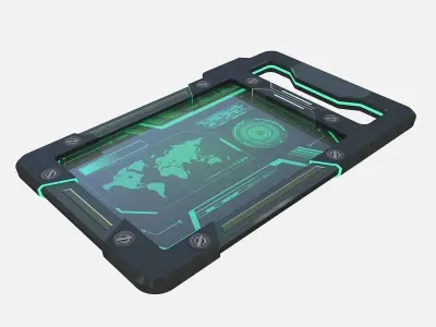3D SCI FI TABLET PC Low-poly 3D model