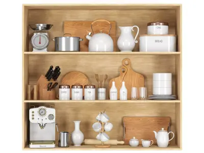 Kitchenware set 02 3D model