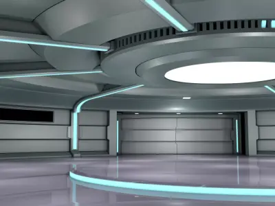 Sci Fi Room Interior 3D model