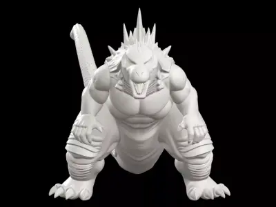 Godzilla King Of The Monsters Kaiju Statue 3D print model