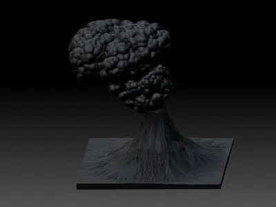 Volcano 3D model