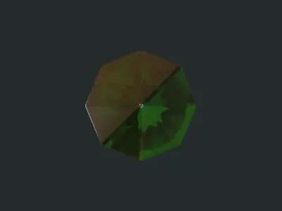 Green crystal Free 3D model