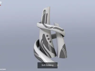 Scifi building collection 3D Model Pack