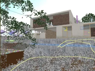 Exterior Modern House 3D model purchase