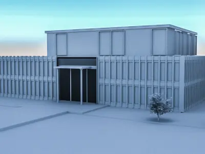 Out Door House  Low-poly 3D model