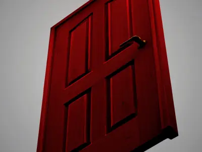 Red door 3D model