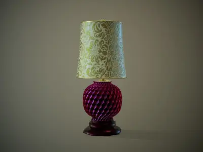 Table Lamp Low-poly 3D model