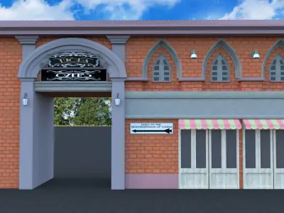 Valorant Games Old House 3D model