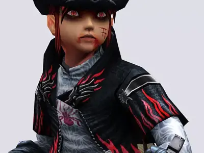 3DRT - Wicked Twins Elfboys Low-poly 3D model