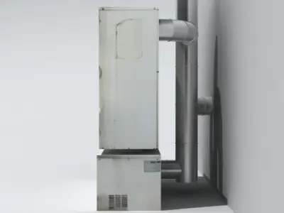 Industrial heat pump 3D model