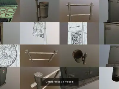 Urban Props 3D Model Pack