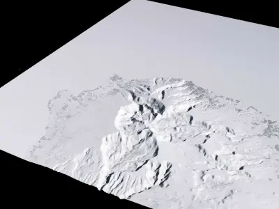 Saint-Denis Reunion City Landscape 3D Model 3D model